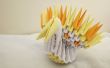 Modulare Origami | Mini-gefedert-Tail Pfau | 139 Pieces