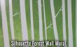 Wandbild Silhouette Wald