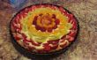 Frisches Obst-Torte mit Mandeln Graham Kruste