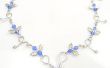 DIY-Silber Engel Flügel Halskette mit Perlen und Draht