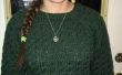 Cable Knit Pullover (Größe klein für Teenager-Mädchen) (geschrieben für Hand stricken)