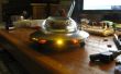 Steampunk Desktops u.f.o. mit LED-Leuchten jagen