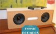 DIY Zeitungsständer Transformation zu einem Kvissle Buchstütze Audio Boom Box