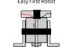 Einfach erste Roboter, der dreht