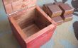 Holzpuzzle: Sechs Blöcke in einer Box