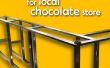 Zähler für lokalen Schokoladengeschäft