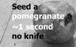 Ziehen Sie einen Granatapfel in ~ 1 Sekunde w/o ein Messer
