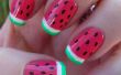 Entzückende Wassermelone Nageldesign für den Sommer! 