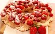 Pavlova Kuchen mit Nutella frische Sahne & Frucht