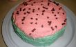 Wassermelone Scheiben Kuchen mit Buttercreme Zuckerguss