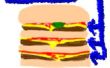 Billige dreifachen Cheeseburger von McDonalds