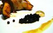 Molekularküche: Speckmantel Acorn Squash mit Balsamico-Kaviar und Ahorn Kugel