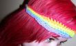 Regenbogen-Stirnband und Red haired Girl
