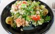 Einfach coole Sommer-Quinoa und Kale "Teaneck Salat"-Veganer, glutenfreie