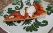 Italienischen Roma-Tomaten und Mozzarella, gegrillte Pizza! 