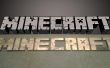 3D verbrannt/geschnitzte hölzerne Minecraft Logo
