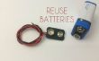 9V Batterie-Clip von leeren Batterien