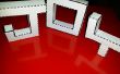 3D Buchstaben in Papercraft (einfach zu machen)