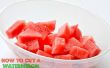 Wie man eine Wassermelone in Sekunden geschnitten