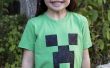 Schablone ein Minecraft Creeper-t-Shirt