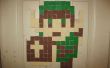 8-Bit-Sprite-Plakate (Link, Mario, grün Rupie)