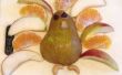 Obst Sträuße wie Früchte in ein Thanksgiving-Truthahn zu machen. 