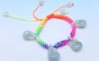 Selbstgemachte Geschenkideen - DIY Rainbow Lock geformt Jade Charms Armband für Kinder