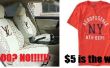 Schnelle und einfache Autositzbezüge aus T-shirts und andere Kleidungsstücke