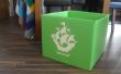 Blue Peter-Recycling-Box (keine klebrigen Rücken Kunststoff erforderlich)