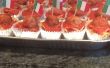 Spaghetti und Fleischbällchen Cupcakes