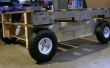 Holzpalette Zyklus Cam Trolly Repurposed DIY Mobile Paletten Wagen