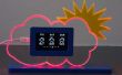 Acrylblatt RGB glühende Wetterstation mit innen-/im freien/Prognose mit ESP8266