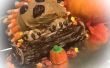 Halloween-Igel-Kuchen