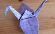 Origami Kranich Anleitung