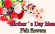 DIY-Geschenk Ideen Muttertag, wie erstelle ich Filz Blumen, rose, Lilie, Nelken und Mandel Blosoms