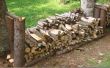 Rustikale Holz Rack