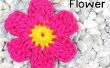 Wie man eine sechs-Blütenblatt Blume häkeln
