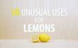10 ungewöhnliche Verwendungen für Zitronen