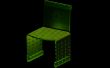 Stuhl aus recyceltem Acryl