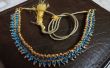 Kundan - 2$ Blue Bead Halskette! 