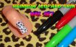 Regenbogen Leopard Print Sharpie Nail Art