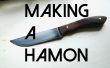 Machen eine Messer mit einem japanischen Hamon