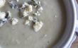 Leckere Blumenkohl und Stilton Käse Suppe