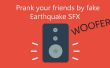 Faking Erdbeben mit Woofer (High-Power Lautsprecher)