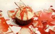 Blutige Glasscherben Candy Cupcakes für Halloween