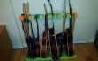 Gitarrenständer aus Poolnudeln und ausrangierten Holz