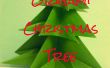 Origami Weihnachtsbaum (gemacht aus 1 A4 Blatt und Vorlage)