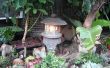 Machen Sie einen japanischen Garten Laterne aus Hypertufa