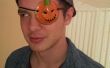 Leder-Halloween Kürbis Augenklappe