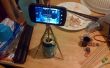Handy-Kamera-Stativ aus 2 Paar Essstäbchen, 12oz Aluminiumdose und 5 Gummibänder